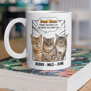 Forget Mother’s Day We Meow You Every Day Cat White Mug Personalized Gift For Cat Mom HO82 893706