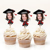 Custom Funny Face Class of 2026 Graduation Decoration Cupcake Toppers HA75 891992