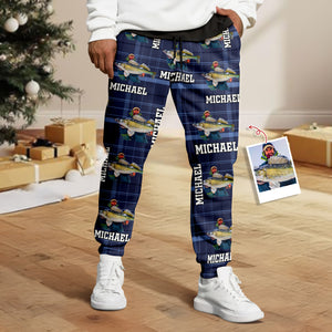 Custom Photo Fishing Sweatpants Christmas Gift For Fishing Lovers, Fisherman HA75 898262