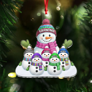 Custom Name Snowman Family Acrylic Ornament CH07 899778