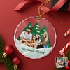 Custom Photo Family Mosaic Style Glass Ornament Christmas Gift LM32 895051