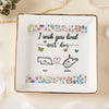 I Wish You Lived Next Door Personalized 3D Inflated Effect Jewelry Dish For Bestie, Sister CH07 896990