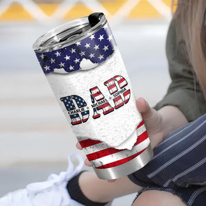 Custom Kid Name With America Dad Tumbler TH10 894035