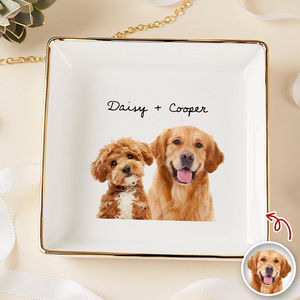 Custom Dog Cat Photo Jewelry Dish Gift for Pet Lovers HA75 898408