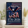 Personalized Faith, Family & Freedom USA 250 Years Patriotic Canvas Poster HO82 901444