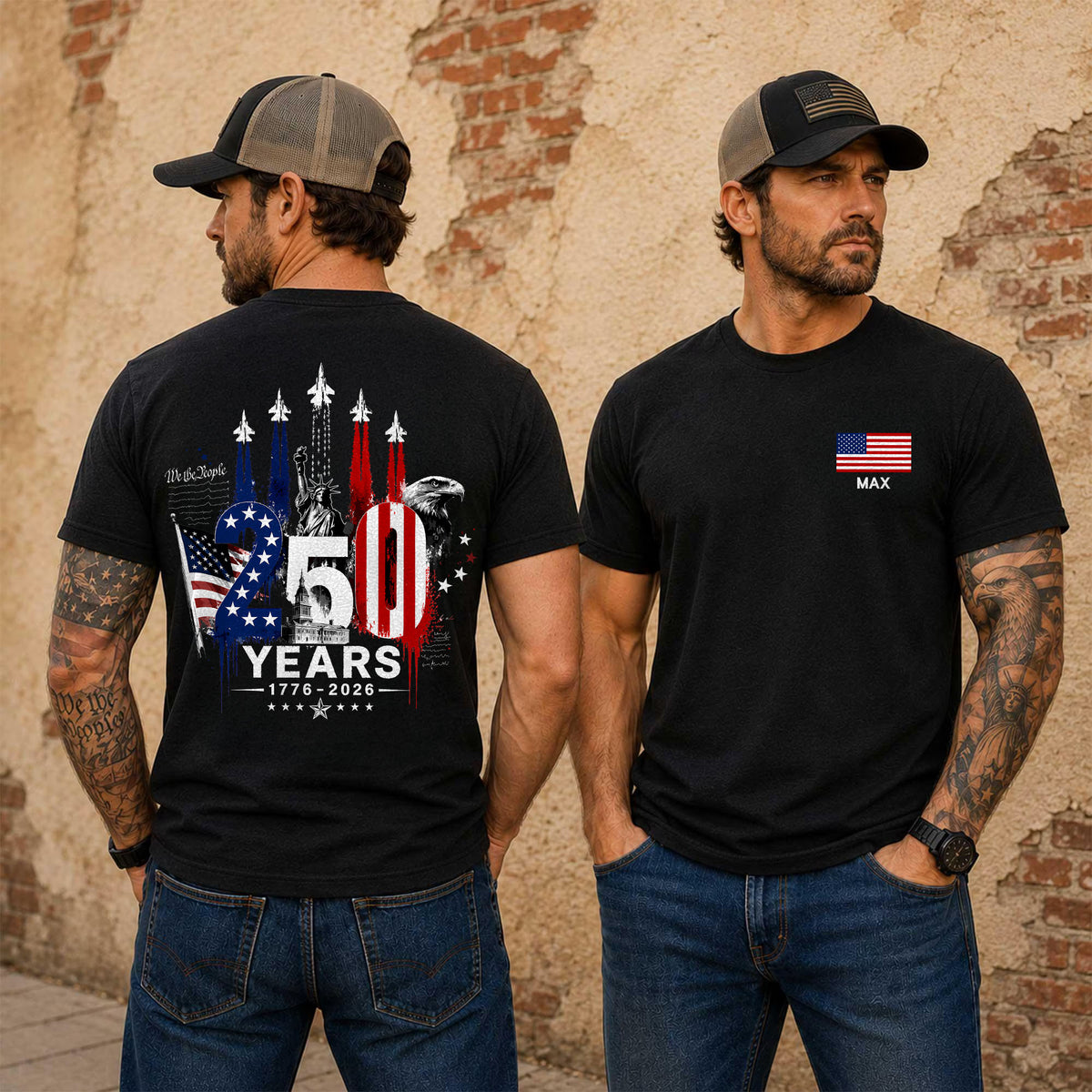 USA 250th Anniversary Comfort Shirt, Personalized American Flag Tee, 1776 2026 Patriotic Shirt, Independence Day Gift CH07 911978