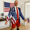 Custom Name American Pride Patriotic 250th Anniversary Eagle Men's Suit HO82 902062