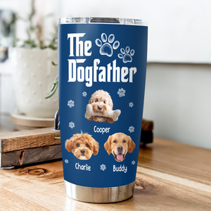 Cool Dog Father - Personalized Custom Fat Tumbler LM32 893699