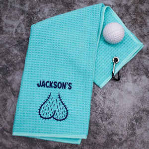 Personalized Funny Golf Embroidered Golf Towel for Golfer, Golf Ball Marker HA75 898642