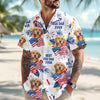Custom Dog Cat Photo Personalized Patriotic Tropical Hawaiian Shirt 4th Of July Gift CH07 895688
