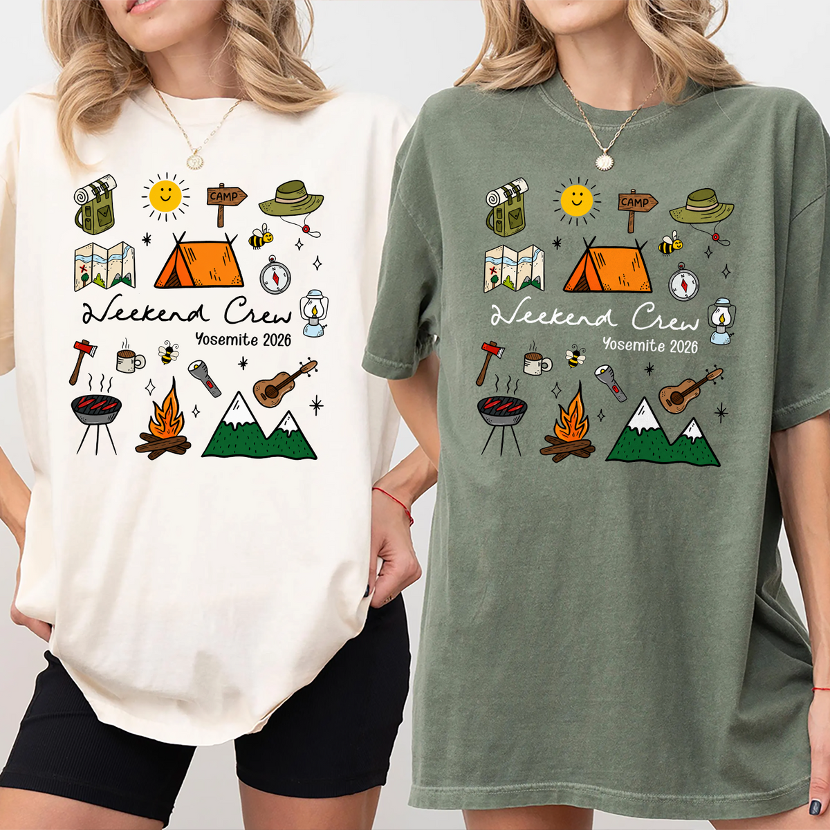 Personalized Weekend Crew 2026 Comfort Shirt, Camping Trip, Family Camping Vacation Gift TH10 170431