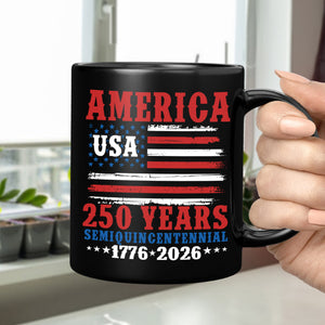 America 250 Years Semiquincentennial Black Mug TH10 894669