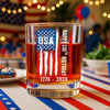 Happy 250th Birthday America Flag Patriotic Whiskey Glass LM32 895289