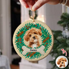 Custom Dog Photo Mosaic Style For Christmas Ceramic Ornament TH10 894805