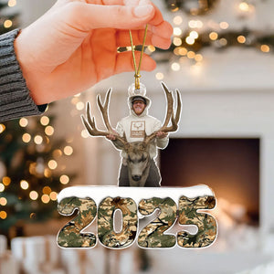 Custom Photo Acrylic Ornament Christmas Gifts For Deer Hunting Lovers HA75 898026