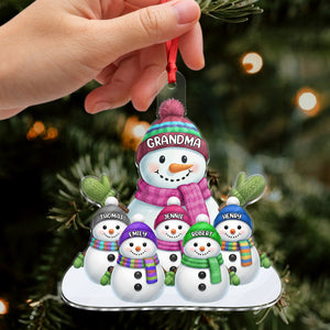 Custom Name Snowman Family Acrylic Ornament CH07 899778