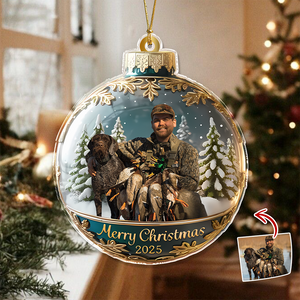 Custom Photo Personalized Hunting Duck Acrylic Ornament Christmas Gifts For Duck Hunting Lovers HA75 898382