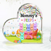 Custom Grandma Mom's Peep Kids Easter Day Heart Acrylic Plaque HO82 893558