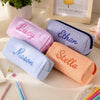 Custom Name Embroidered Seersucker Pencil Case, Back to School Gift, School Organizer LM32 669655