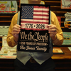 250th Anniversary USA Flag Patriotic 4th of July We The People Metal Sign TH10 898327