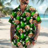 Custom Dog Cat Human Photo Tropical Summer Hawaii Shirt HA75 921122