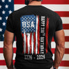 Happy 250th Birthday America Flag Back Side Dark Shirt LM32 895285