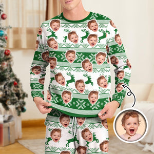 Custom Photo Christmas Face Sleepwear Xmas Fun HO82 900154