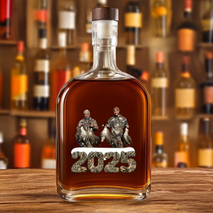 Custom Photo Whiskey Bottle Christmas Gifts For Duck Hunting HA75 898370