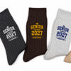 Personalized Name Senior - Class of 2027 Embroidered Socks Ver 2 HA75 919108