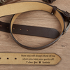 Personalized Leather Belt for Men, Engraved Hidden Message Belt, Funny Romantic Gift for Boyfriend Husband LM32 899833