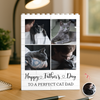 Custom Photo Happy Father’s Day To A Perfect Cat Dad Building Block TH10 170009