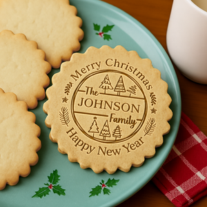 Custom Name Merry Christmas - Personalized Cookie Stamp Gift For Family CH07 899664