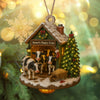 Custom Wood Ornament Gifts For Women, Men - Moo Love, Moo Christmas LM32 895553