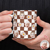 Custom Baby Face Daisy Checkered Print Full Mug - Personalized Gift for Mom & Dad TH10 169943