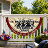 1776 National Champs 250 Years of Freedom Non-Pleated Fan Flag CH07 911974