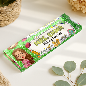 Personalized Teacher Acrylic Desk Name Plate Back To School Gift For Teacher CH07 896214