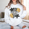 Glitter Softball Retro Checkered Softball Family Bright Shirt HO82 893646