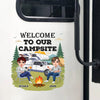 Personalized Welcome To Our Campsite RV Decal Sticker For Camper TH10 170349