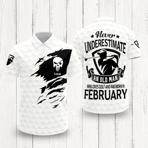 Never Underestimate An Old Man Who Loves Golf Custom Golf Lovers Polo Shirt CH07 899942