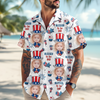 Custom Photo Blessed To Be Grandpa - Personalized Photo Hawaii Shirt CH07 895754