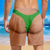 Personalized Funny Rooster Underwear Illusion Beach Shorts - Novelty Gift for Men CH07 180148