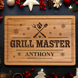 The Grillfather BBQ Engraved Cutting Board Personalized Gift For Christmas HO82 894354