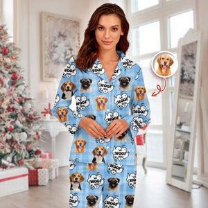 Custom Photo I Woof You - Personalized Pajamas Gift For Dog Lovers HO82 894382