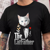 Custom Photo The Catfather Gentlemen Cat Shirt Personalized Gift For Dad HO82 893846