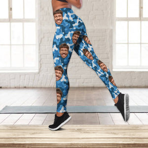 Custom Human Photo Camo Background Legging HO82 900486