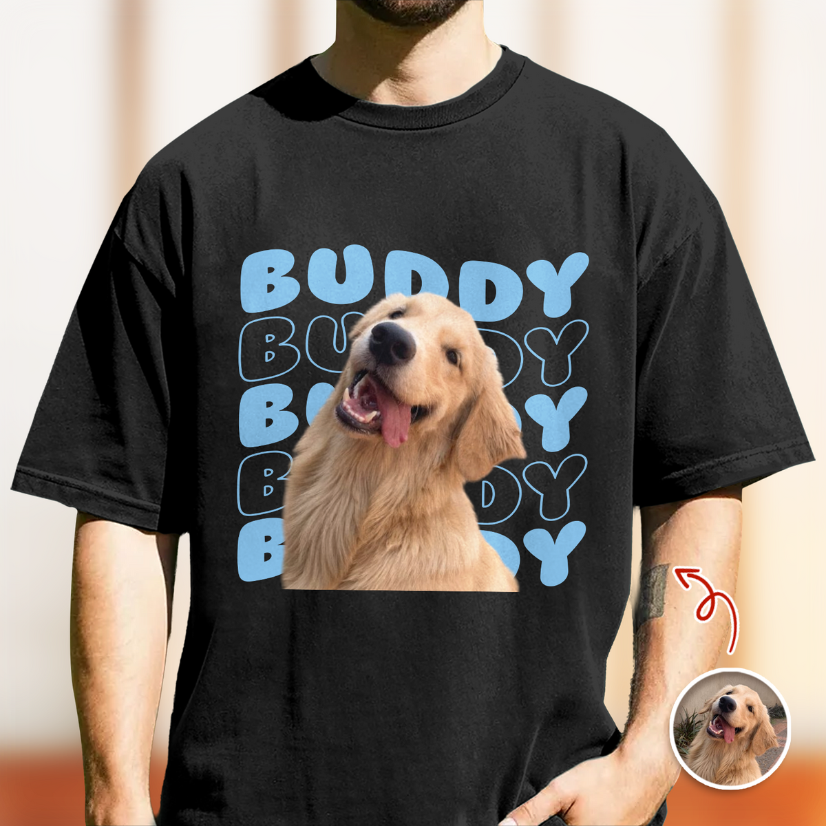 Custom Dog Photo Comfort Shirt, Personalized Gift for Dog Lovers CH07 180018