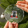 Personalized First Christmas In Our New Home Glass Ornament, New Homeowner Christmas Decoration HO82 903604