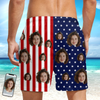 Personalized Face Swim Trunks – Custom Photo American Flag Beach Shorts for Men Beach Short LM32 899879