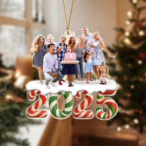 Custom Photo Our Kind Of Merry Family Acrylic Ornament Gift For Christmas HO82 900064