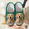 Custom Cute Pet Photo Leopard Slipper Gift For Dog Lovers CH07 896342